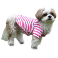 Hoodie sweater for dogs pink and white