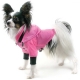 Dog rain coat pink, size M